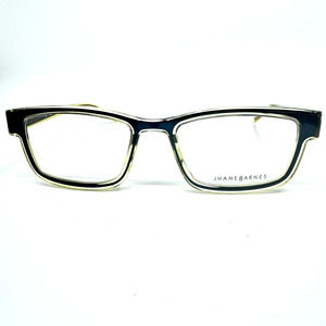 Jhane Barnes Converge BR 54-18-140 Brown Yellow Eyeglasses Frame H10192